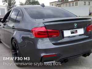 BMW F30 M3 przyciemnianie szyb folią 80%